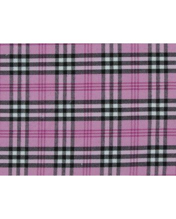 Polyviscose Tartan, Clueless Pink