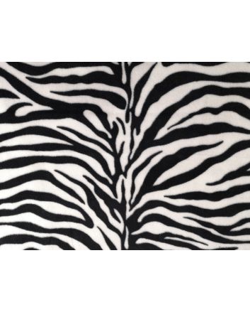 Premium Soft Anti-Pil Fleece, Zebra