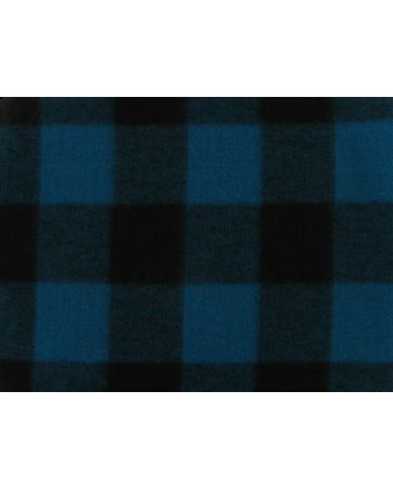 Premium Soft Check Fleece, Teal