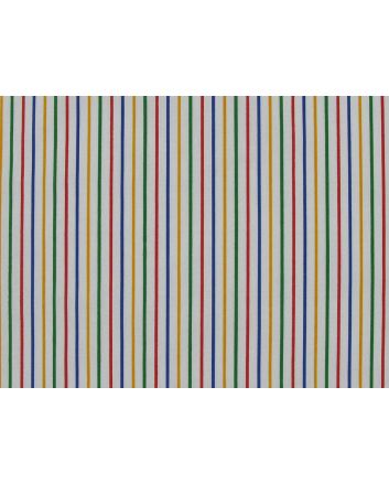 Primaries Polycotton Print, Pin Stripe
