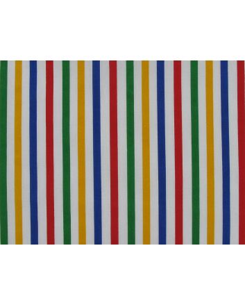 Primaries Polycotton Print, Small Stripe