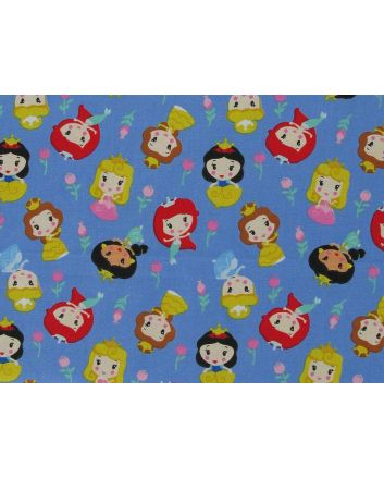 Princesses Play Cotton Print