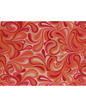 Psychadelic Splash Printed Cotton Needlecord