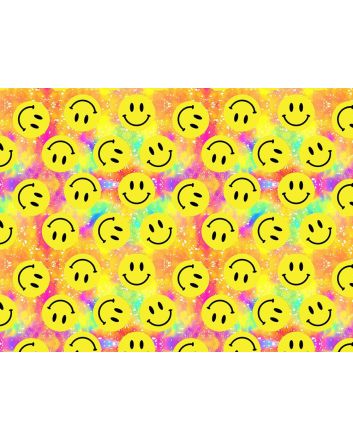 Psychedelic Smiles Cotton Print