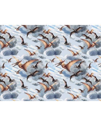 Pterodactyl Flight Cotton Print