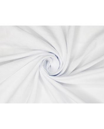 Pure Cotton Jersey, Lightweight, White