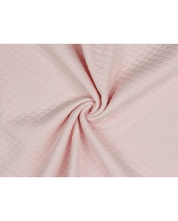 Quilted Sweatshirting, Baby Pink