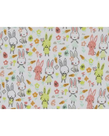 Rabbit Garden Polycotton Bunny, White
