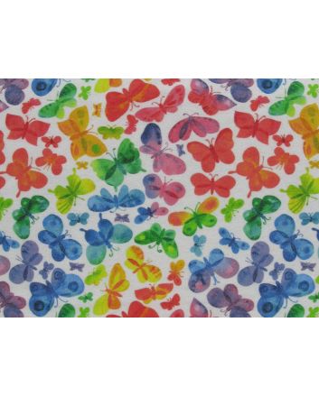 Rainbow Butterfly Brushed Cotton Winceyette