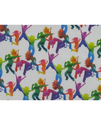 Rainbow Dance Cotton Print