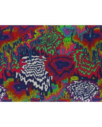 Rainbow Drip Cotton Jersey Print