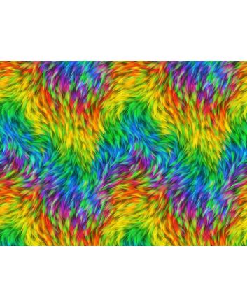 Rainbow Fur Cotton Print