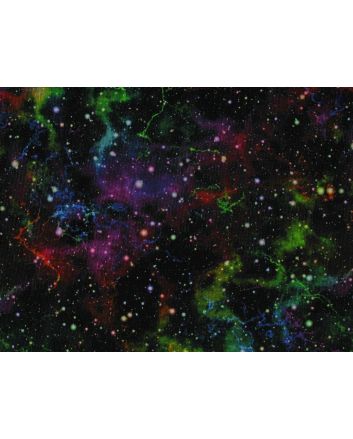 Rainbow Galaxy Printed Cotton Needlecord