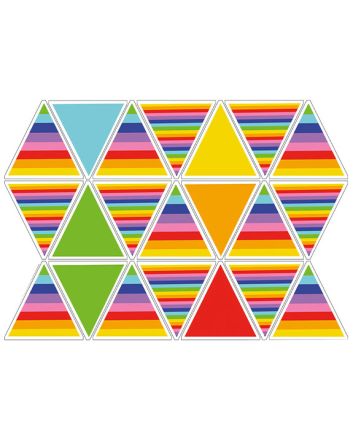 Rainbow Party Cotton Bunting Panel