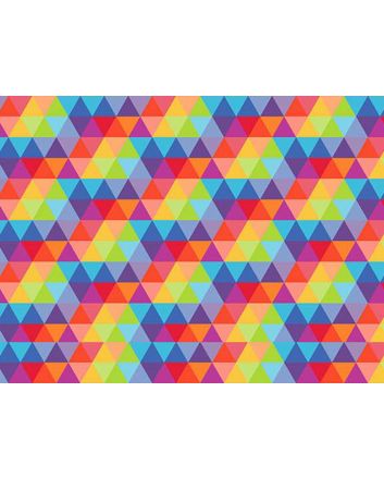 Rainbow Prism Cotton Print
