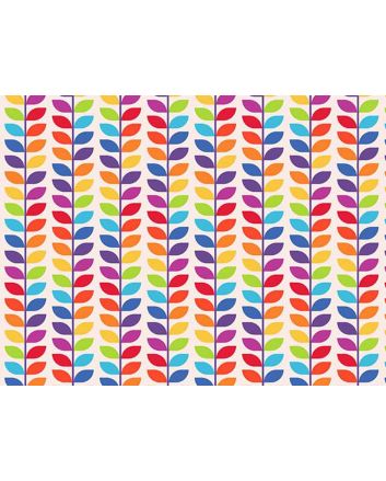 Rainbow Stem Cotton Print