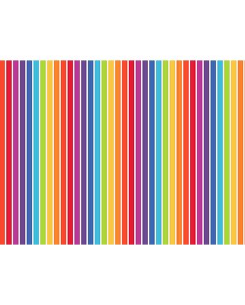 Rainbow Stripe Cotton Print