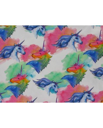 Rainbow Unicorn Cotton Jersey