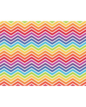 Rainbow Zig Zag Cotton Print
