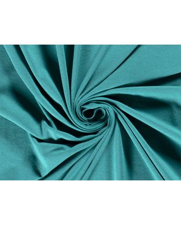 Recycled Cotton Blend Jersey, Turquoise