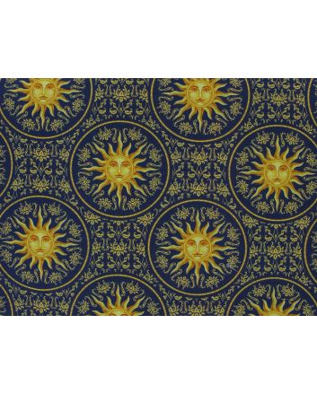 Regal Sun Cotton Print, Navy