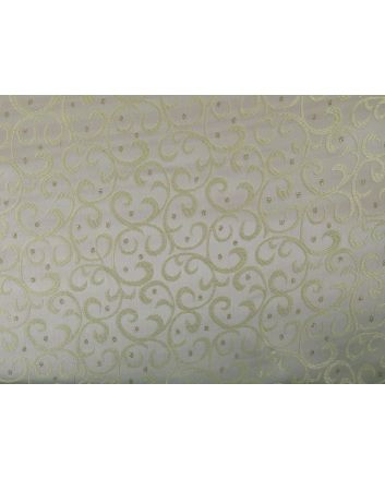 Regal Swirl Satin Jacquard, Gold