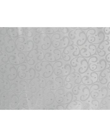 Regal Swirl Satin Jacquard, Ivory