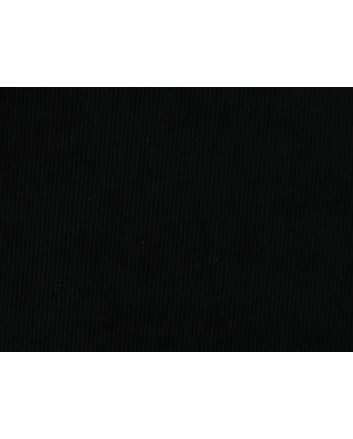 Ribbed Velour Jersey, Black