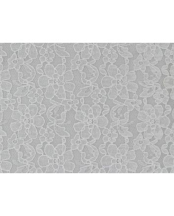 Rose Garden Corded Lace, White