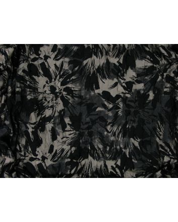 Ruffled Viscose Jersey - Black and Gold