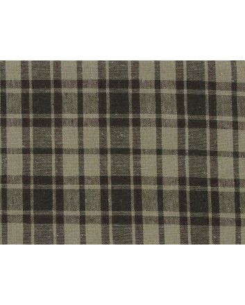 Rustic Touch Woven Cotton Tartan, Brown