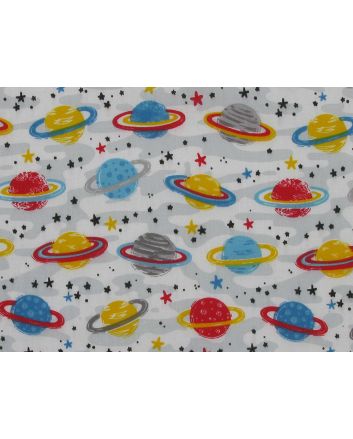 Saturn Rings Polycotton Print