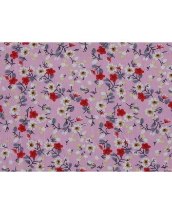 Scatter Floral Blossom Viscose Print, Pink