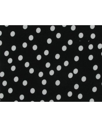 Scatter Pea Spot Viscose Print, Black