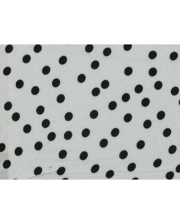 Scatter Pea Spot Viscose Print, Ivory