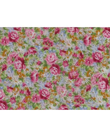 Scented Garden Polycotton Print, Red
