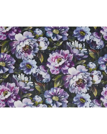Secret Oasis Printed Velvet, Violet