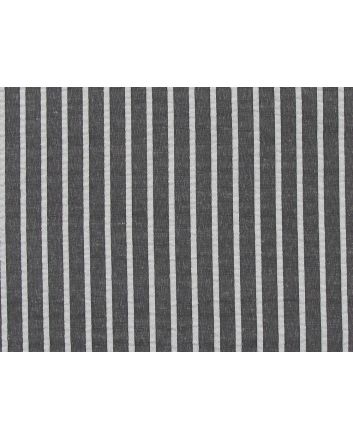 Seersucker 1cm Stripe, Charcoal
