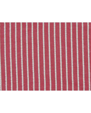 Seersucker 1cm Stripe, Red