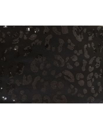 Sequin Leopard Jersey Roll End, 3m