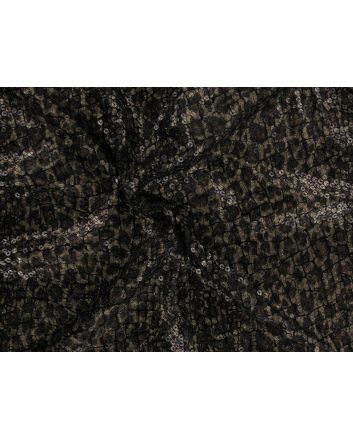 Sequin Reptile Jersey Roll End, 3m
