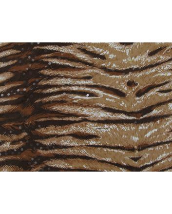 Sequin Stretch Polyester Tiger