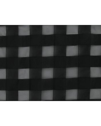 Sheer Woven Check, Black