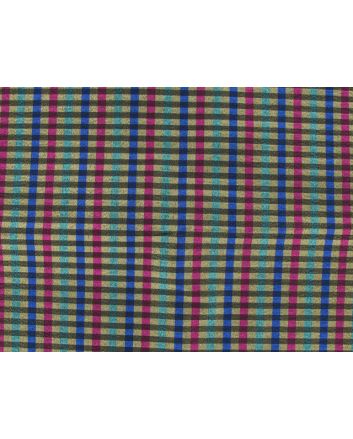 Shiny Metallic Striped Taffeta - Purple