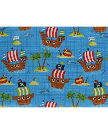 Ships Ahoy Cotton Print