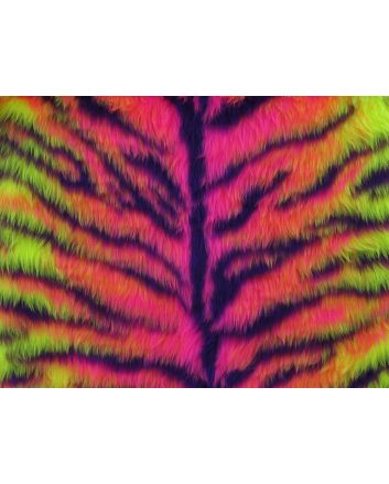 Short Pile Fur, Fluorescent Tiger