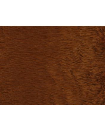 Short Pile Fur Fabric - Chestnut
