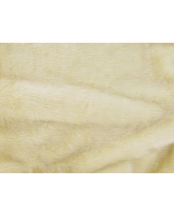 Short Pile Fur Fabric - Light Cream