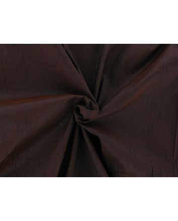 Silk Dupion, Russet Brown