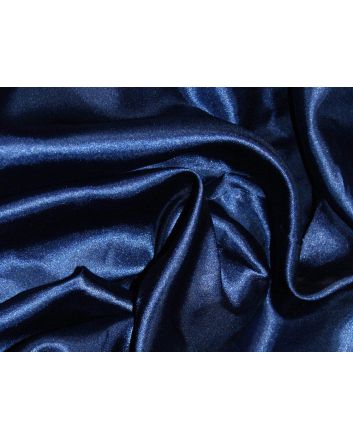Silk Feel Polyester Satin, Navy Blue